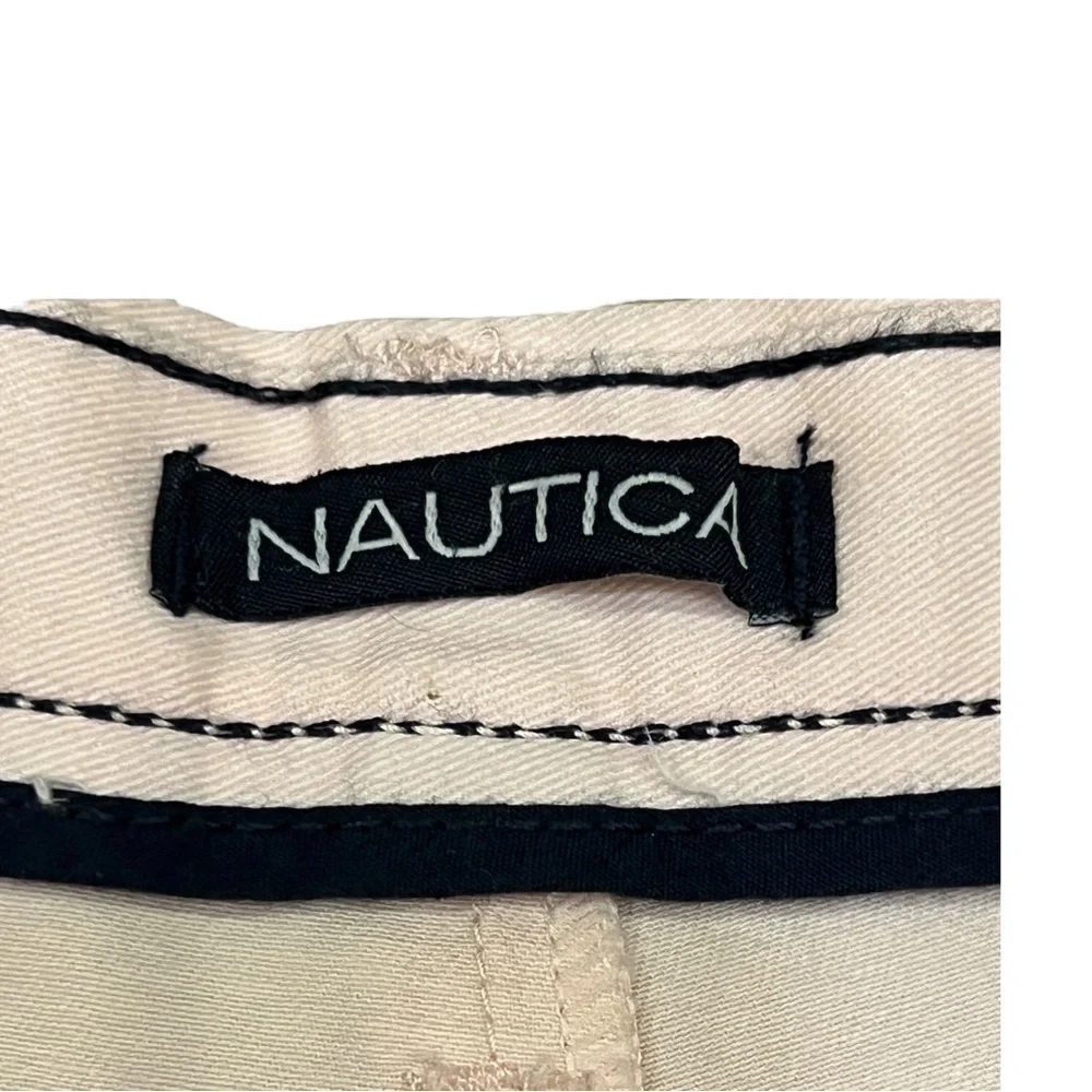 Men’s Nautica Pale Pink Flat Front Shorts, Size 38W